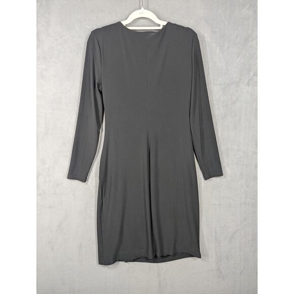 Ralph Lauren Dress Black Size 12 Faux Wrap - Picture 10 of 10